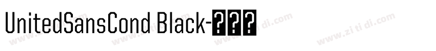 UnitedSansCond Black字体转换